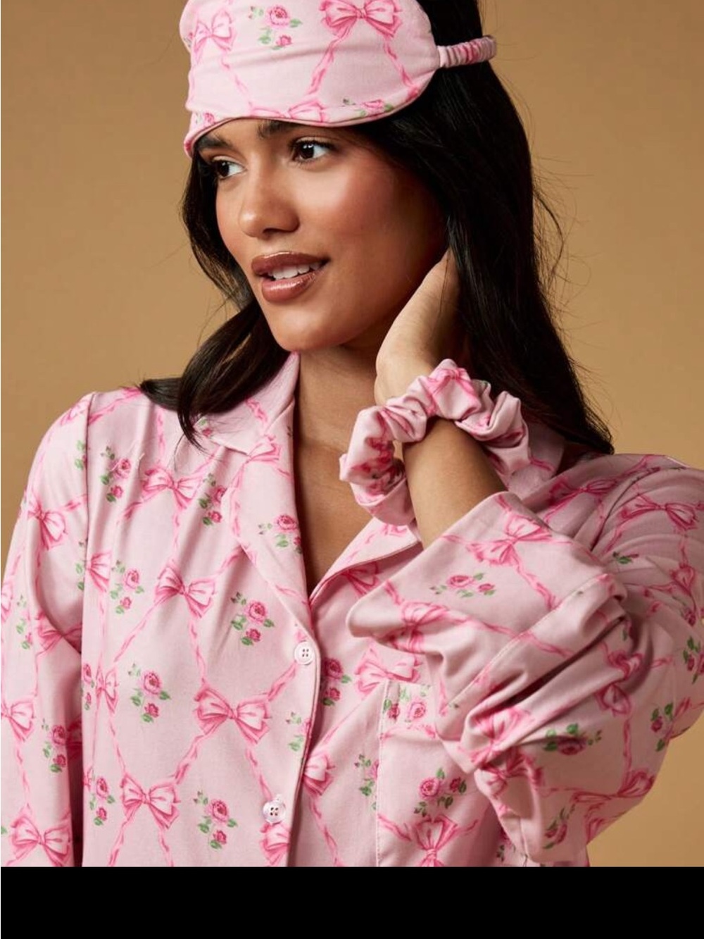 🆕💖Missguided Bow Button Down PJ Set - Picture 5 of 6